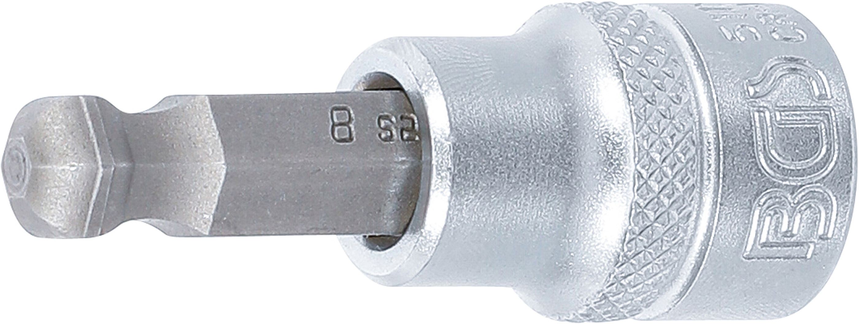 BGS 5115 Bit-Einsatz | Antrieb Innenvierkant 10 mm (3/8") | Innensechskant mit Kugelkopf 8 mm