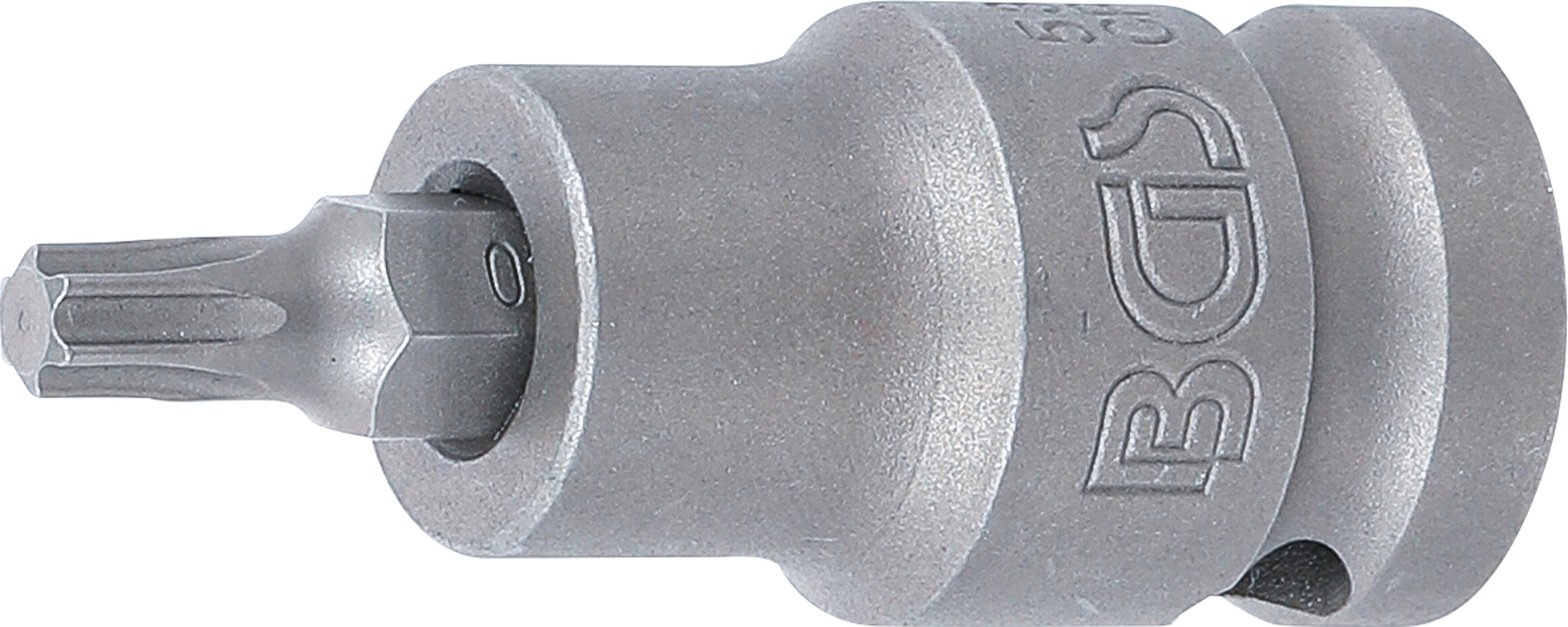 BGS 5371 Kraft-Bit-Einsatz | Länge 55 mm | Antrieb Innenvierkant 12,5 mm (1/2") | T-Profil (für Torx) T30