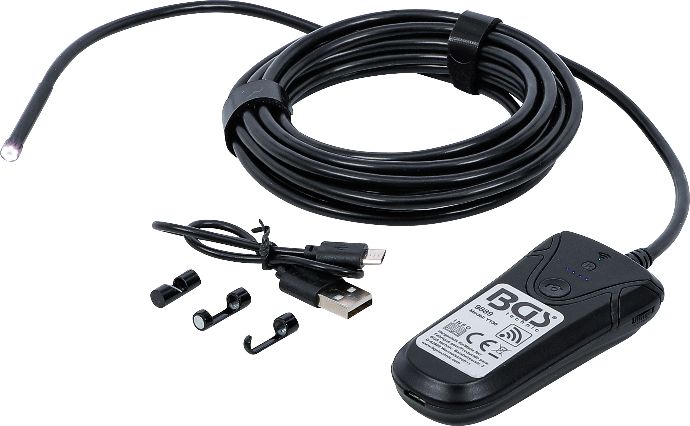 BGS 9889 WLAN-Farb-Endoskop mit LED-Beleuchtung