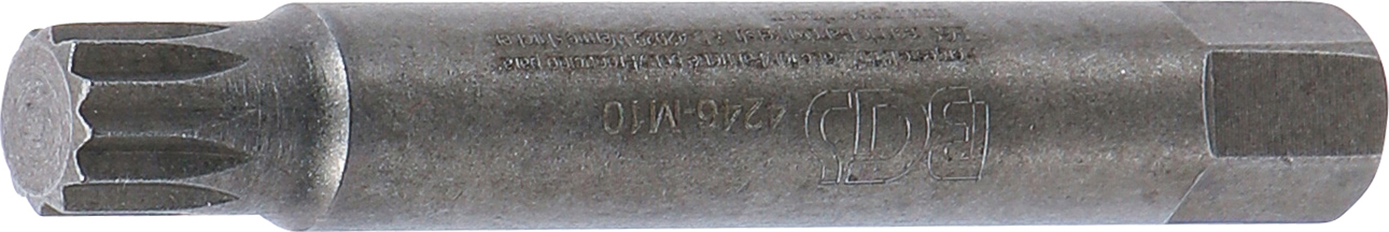 BGS 4246-M10 Bit | Länge 75 mm | Antrieb Außensechskant 10 mm (3/8") | Innenvielzahn (für XZN) M10