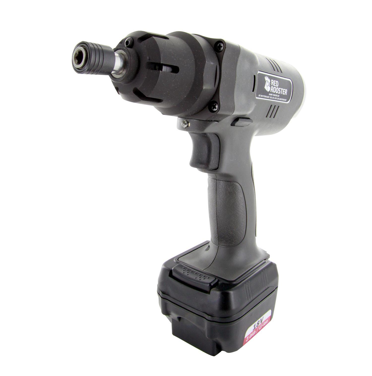 Akku Abschaltimpulsschrauber RRI-BIM25AT Red Rooster 1/4" sechskant 14-23 Nm Impulsschrauber 18 Volt