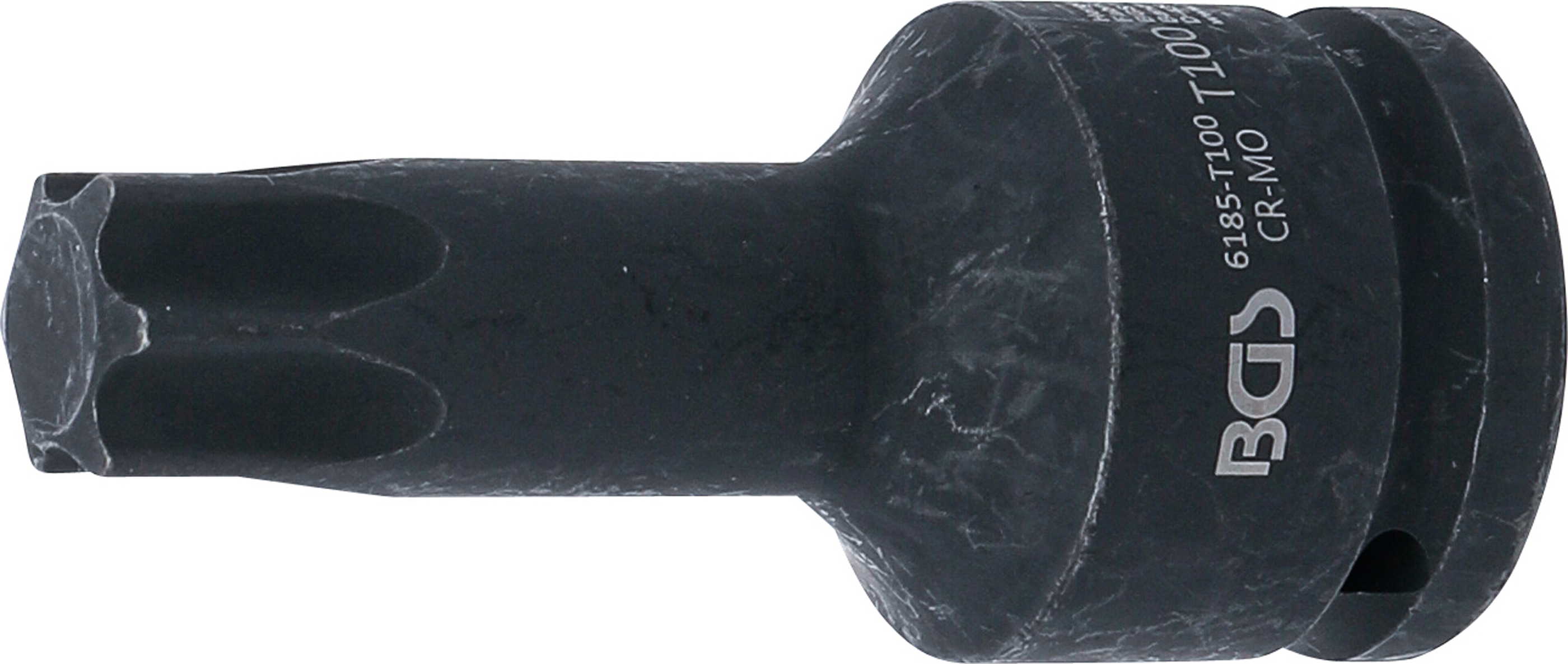 BGS 6185-T100 Kraft-Bit-Einsatz | Länge 100 mm | Antrieb Innenvierkant 20 mm (3/4") | T-Profil (für Torx) T100