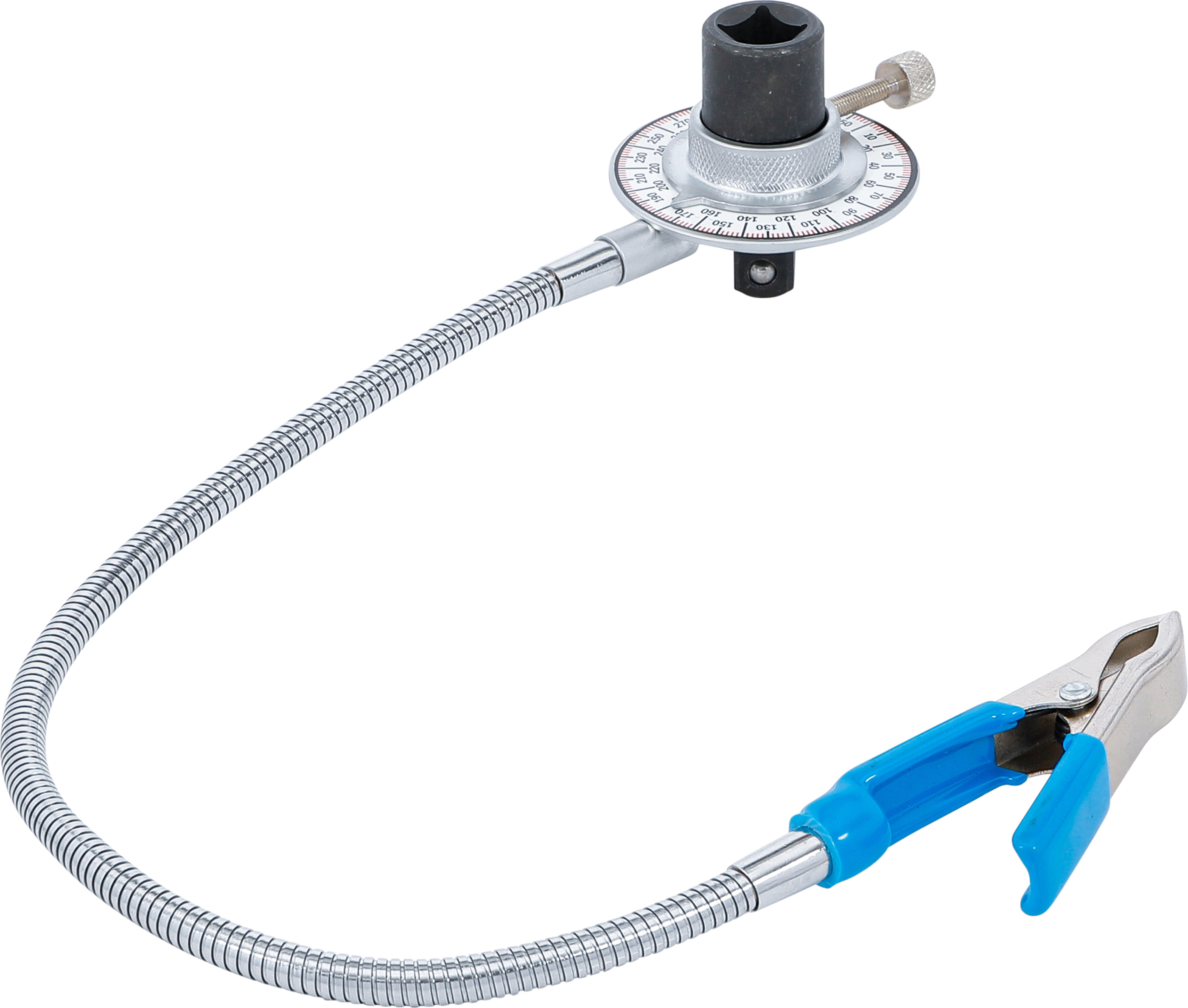 BGS 3169 Drehwinkel-Messgerät mit Cliparm | Antrieb Innenvierkant 12,5 mm (1/2")