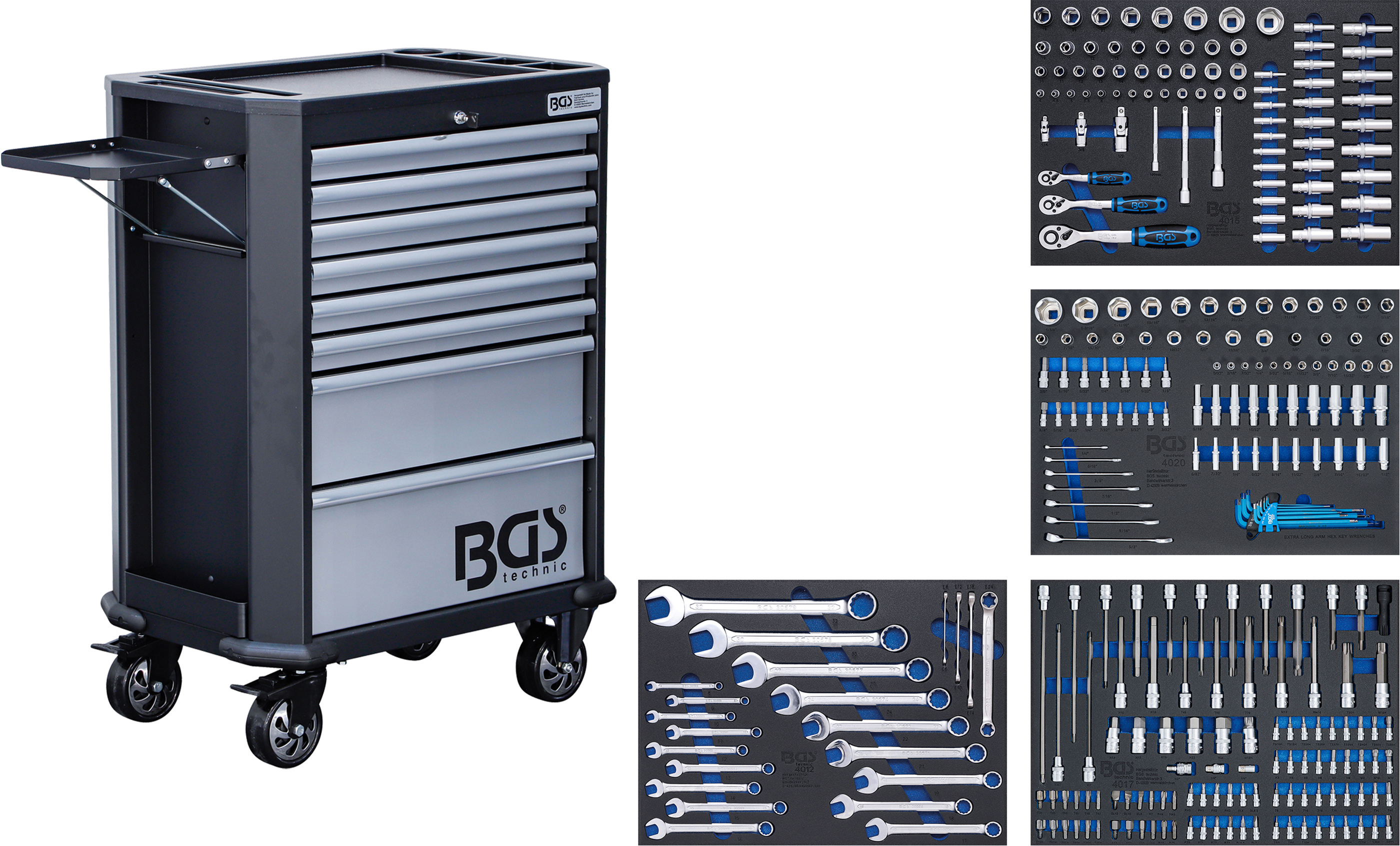 BGS 5051 Werkstattwagen | 8 Schubladen | mit 296 Werkzeugen