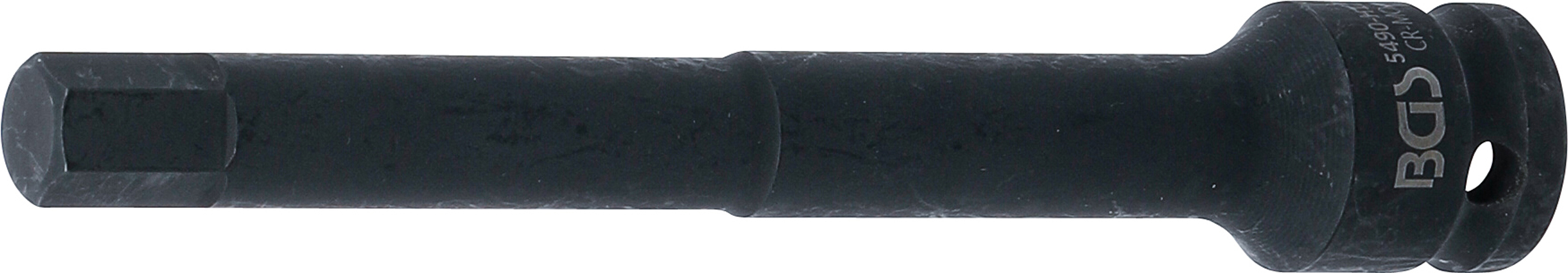 BGS 5490-H12 Kraft-Bit-Einsatz | Länge 150 mm | Antrieb Innenvierkant 12,5 mm (1/2") | Innensechskant 12 mm