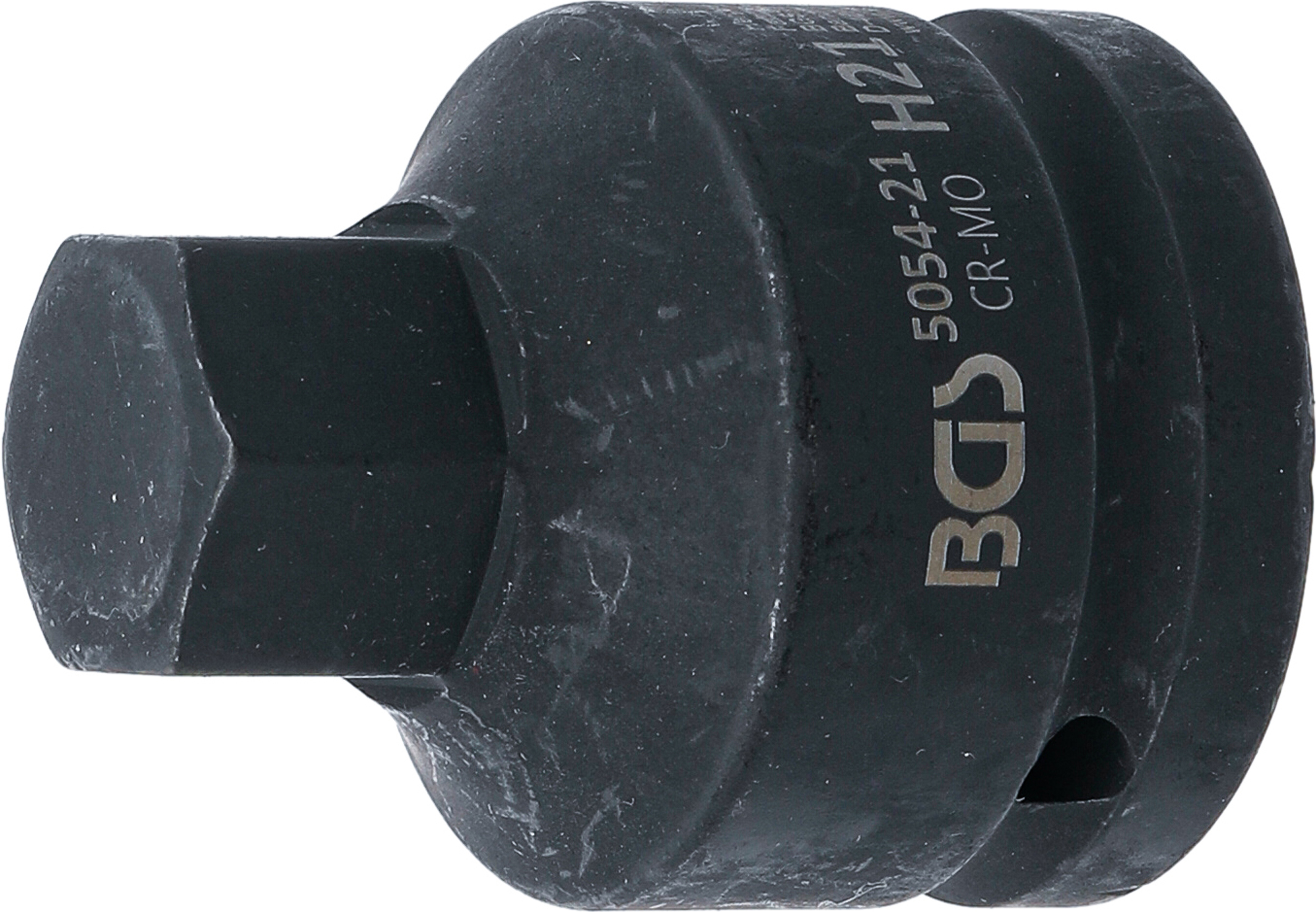 BGS 5054-21 Kraft-Bit-Einsatz | Länge 55 mm | Antrieb Innenvierkant 20 mm (3/4") | Innensechskant 21 mm