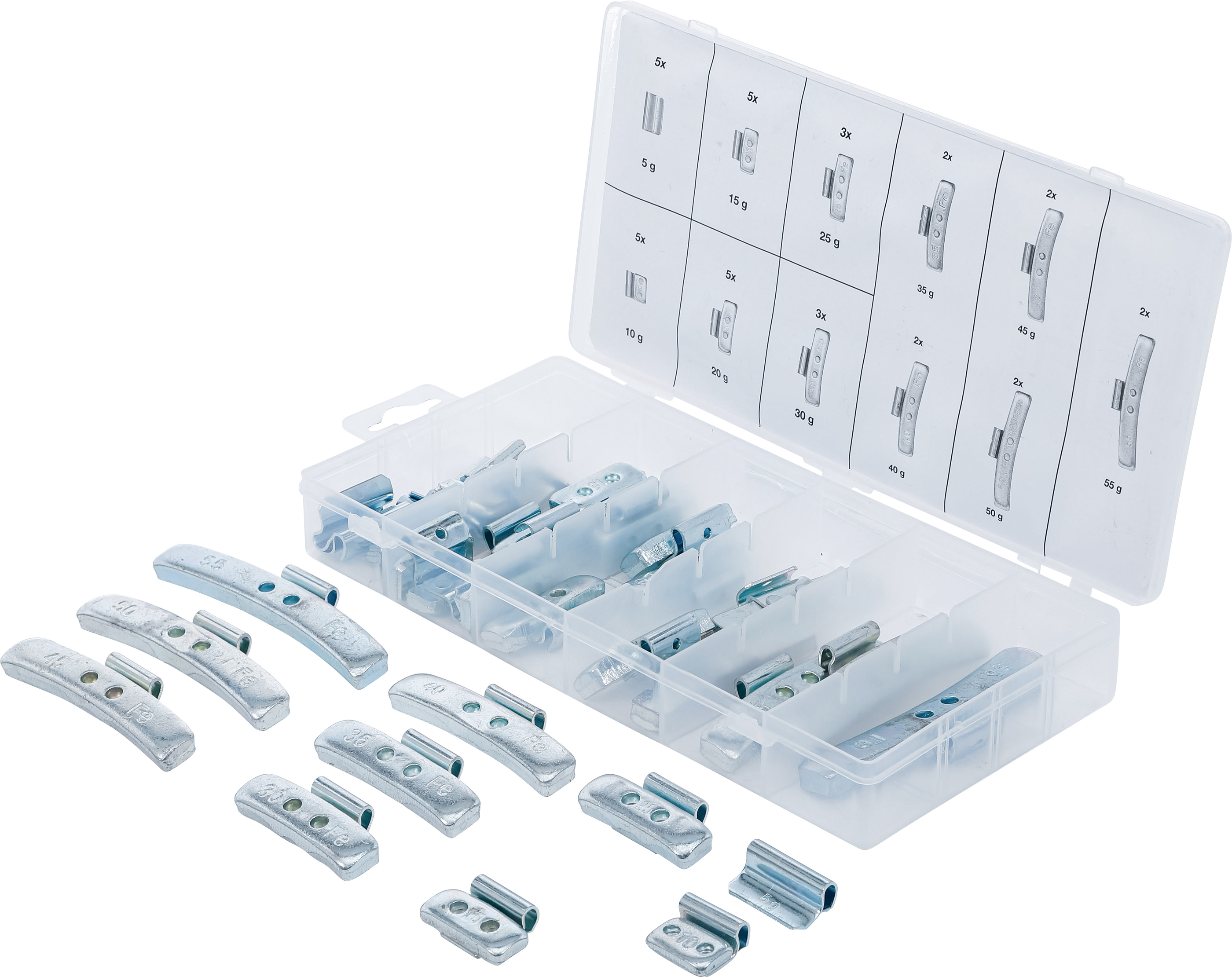 BGS 9449 Auswuchtgewichte-Sortiment | 36-tlg.