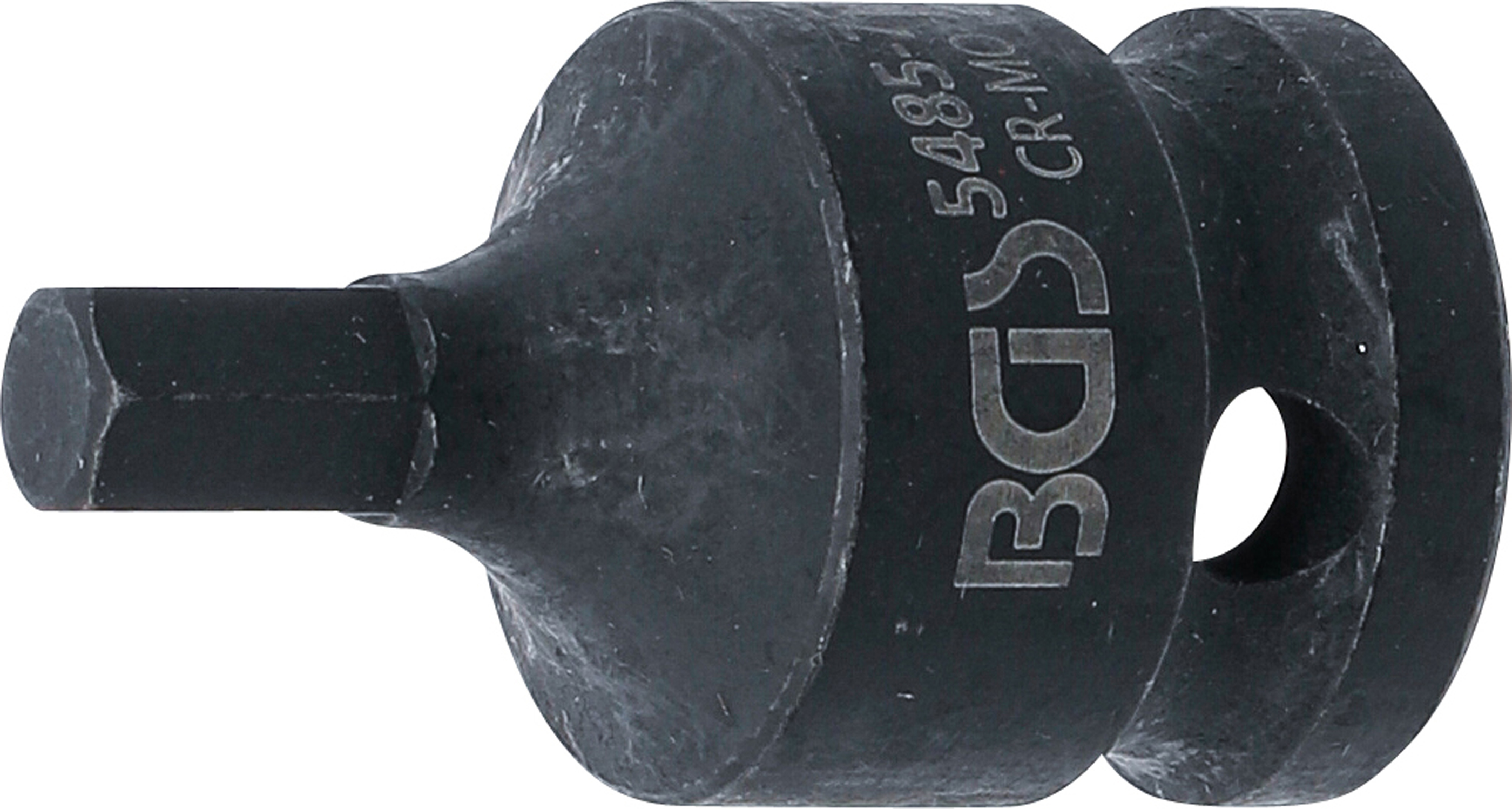 BGS 5485-7 Kraft-Bit-Einsatz | Länge 42 mm | Antrieb Innenvierkant 12,5 mm (1/2") | Innensechskant 7 mm