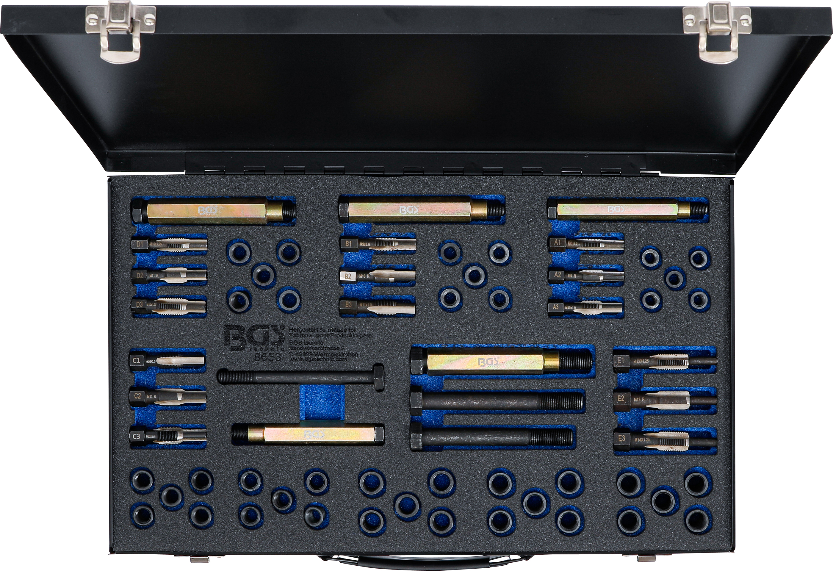 BGS 8653 Reparatursatz für Glühkerzengewinde | M8 - M9 - M10 - M12