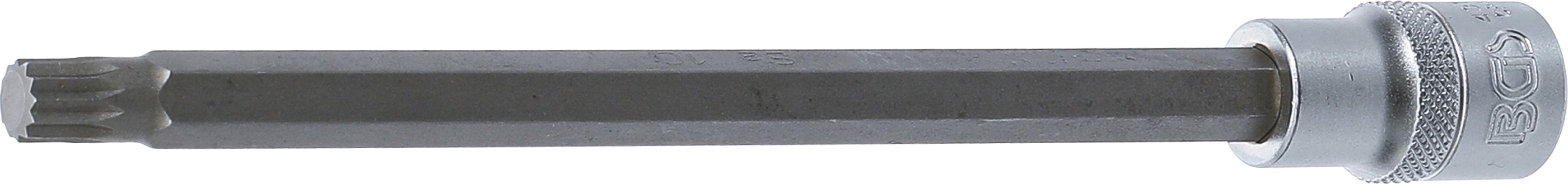 BGS 4335 Bit-Einsatz | Länge 200 mm | Antrieb Innenvierkant 12,5 mm (1/2") | Innenvielzahn (für XZN) M10