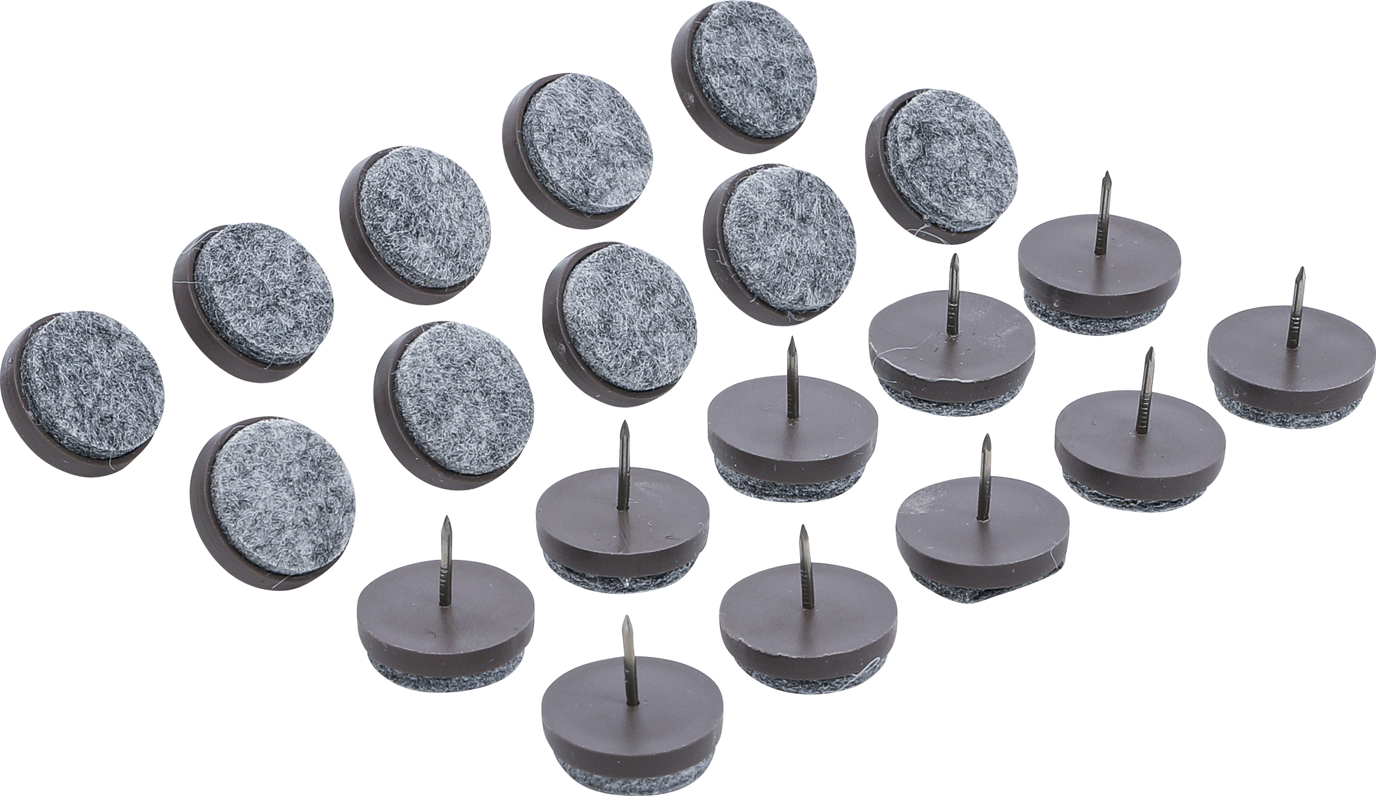BGS 80868 Filzgleiter-Satz | gestiftet | Ø 24 mm | 20-tlg.