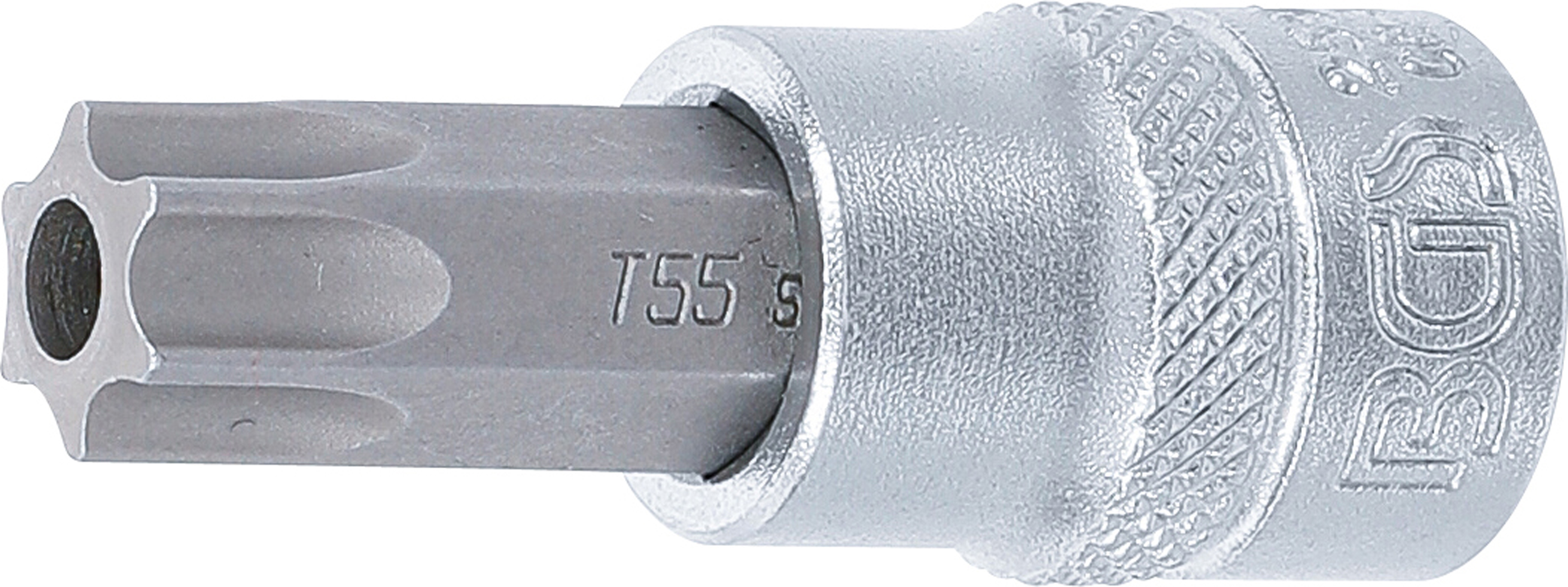 BGS 2599 Bit-Einsatz | Antrieb Innenvierkant 10 mm (3/8") | T-Profil (für Torx) mit Bohrung T55