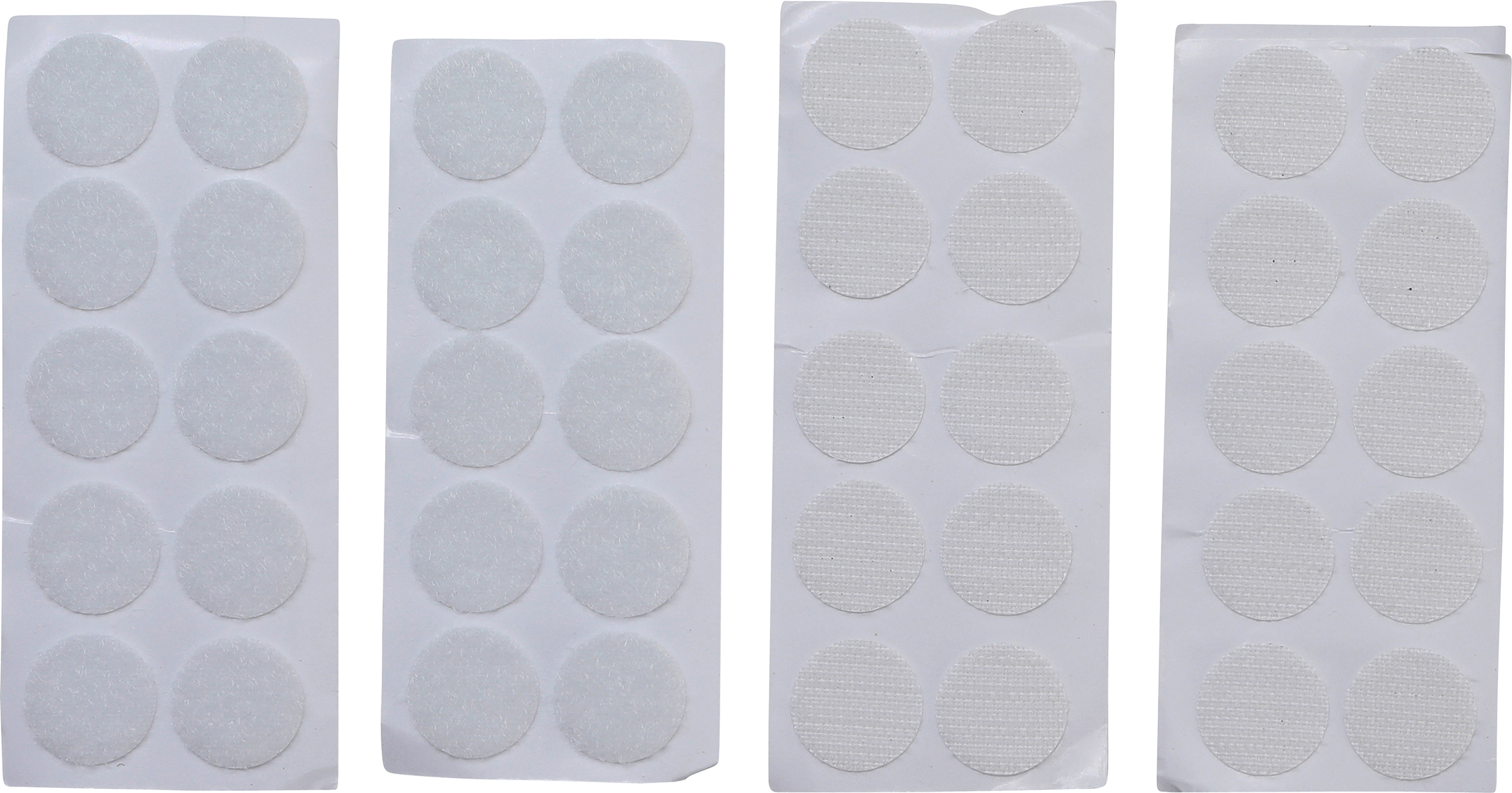 BGS 80555 Klettpunkte | selbstklebend | weiß | 40-tlg.