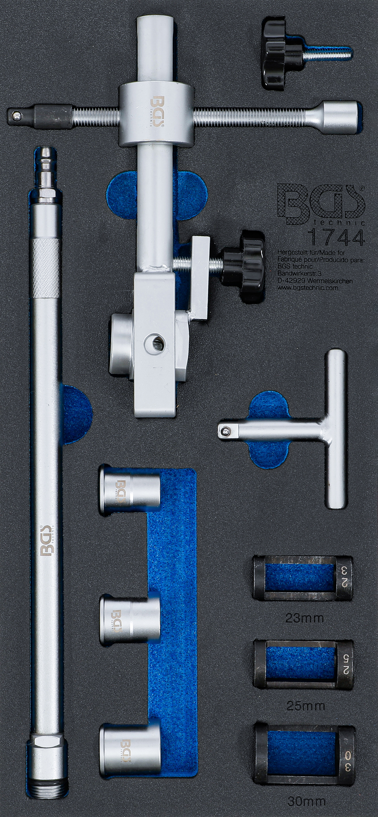 BGS 1744 Druckluft-Ventilfederspanner-Satz | 15-tlg. BGS 1744 Druckluft-Ventilfederspanner-Satz | 15-tlg.