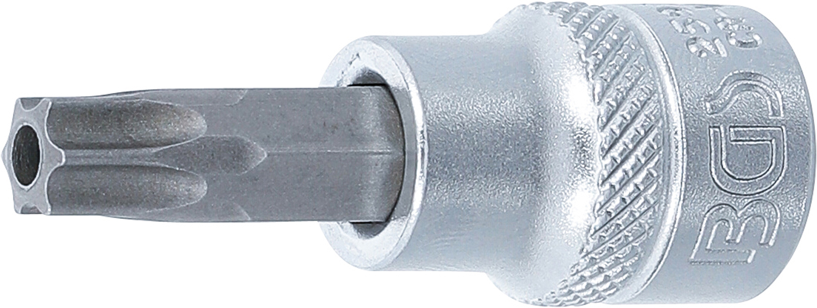 BGS 2597 Bit-Einsatz | Antrieb Innenvierkant 10 mm (3/8") | T-Profil (für Torx) mit Bohrung T45