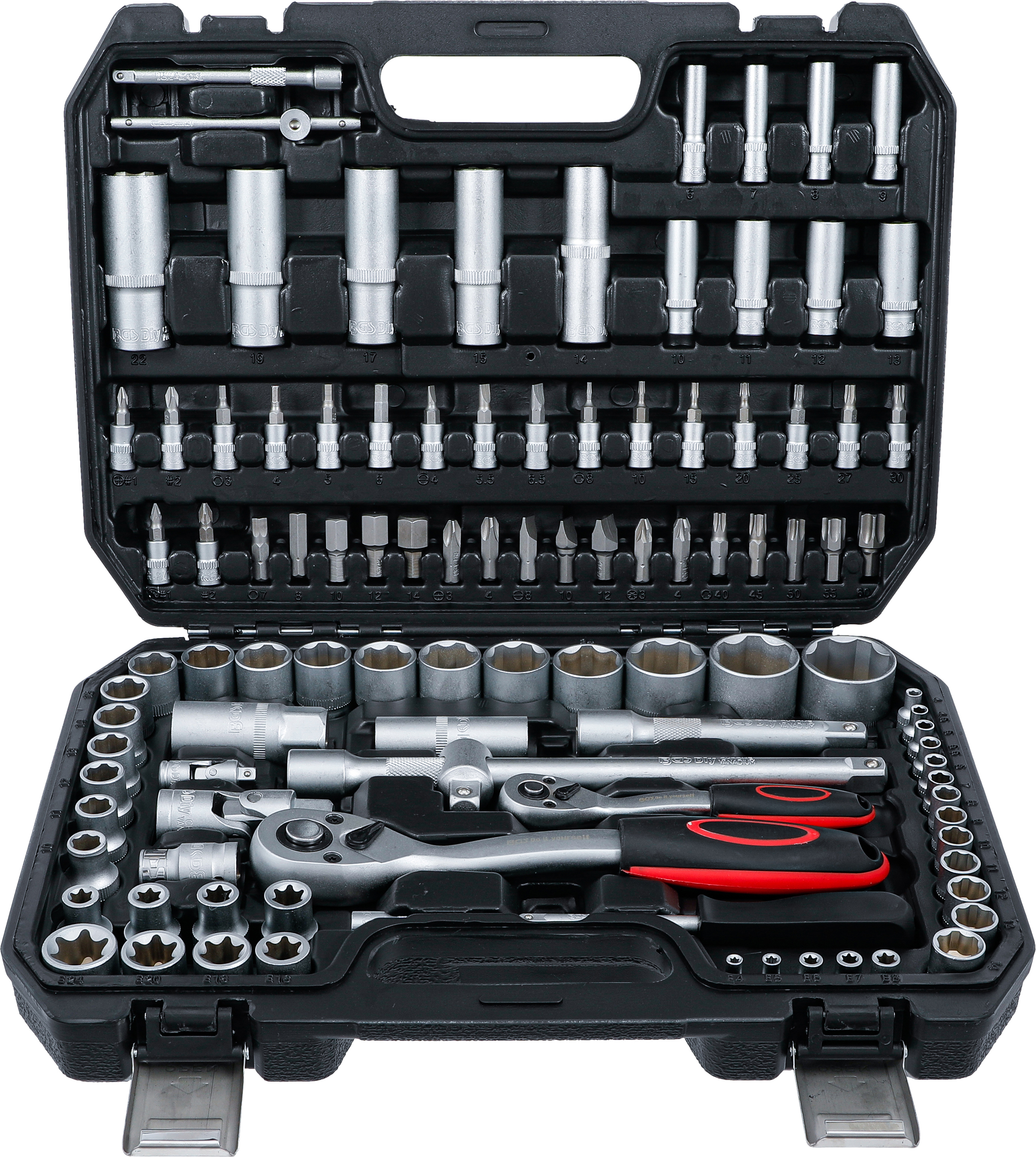 BGS 2287 Steckschlüssel-Satz | Antrieb 6,3 mm (1/4") / 12,5 mm (1/2") | 108-tlg. BGS 2287 Steckschlüssel-Satz | Antrieb 6,3 mm (1/4") / 12,5 mm (1/2") | 108-tlg.