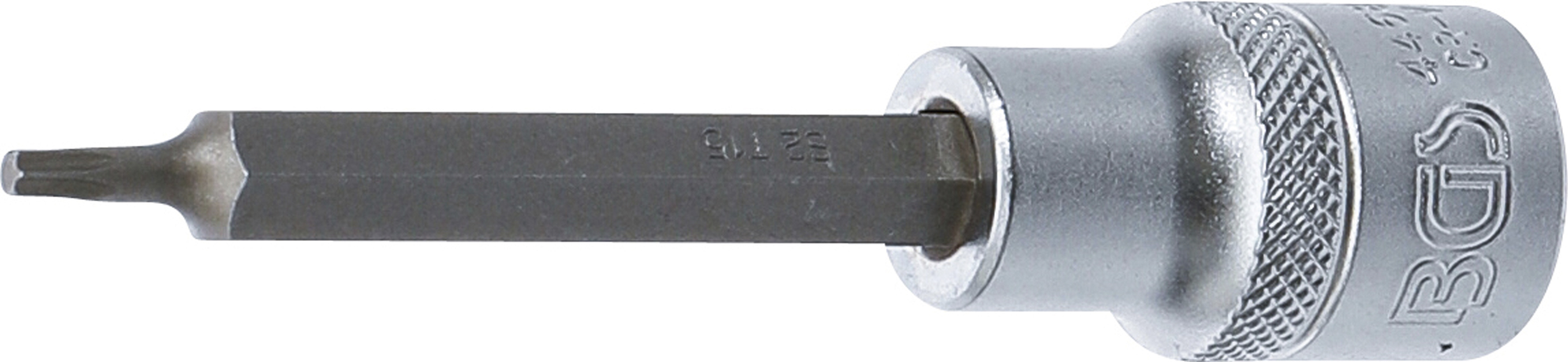 BGS 4468 Bit-Einsatz | Länge 100 mm | Antrieb Innenvierkant 12,5 mm (1/2") | T-Profil (für Torx) T15