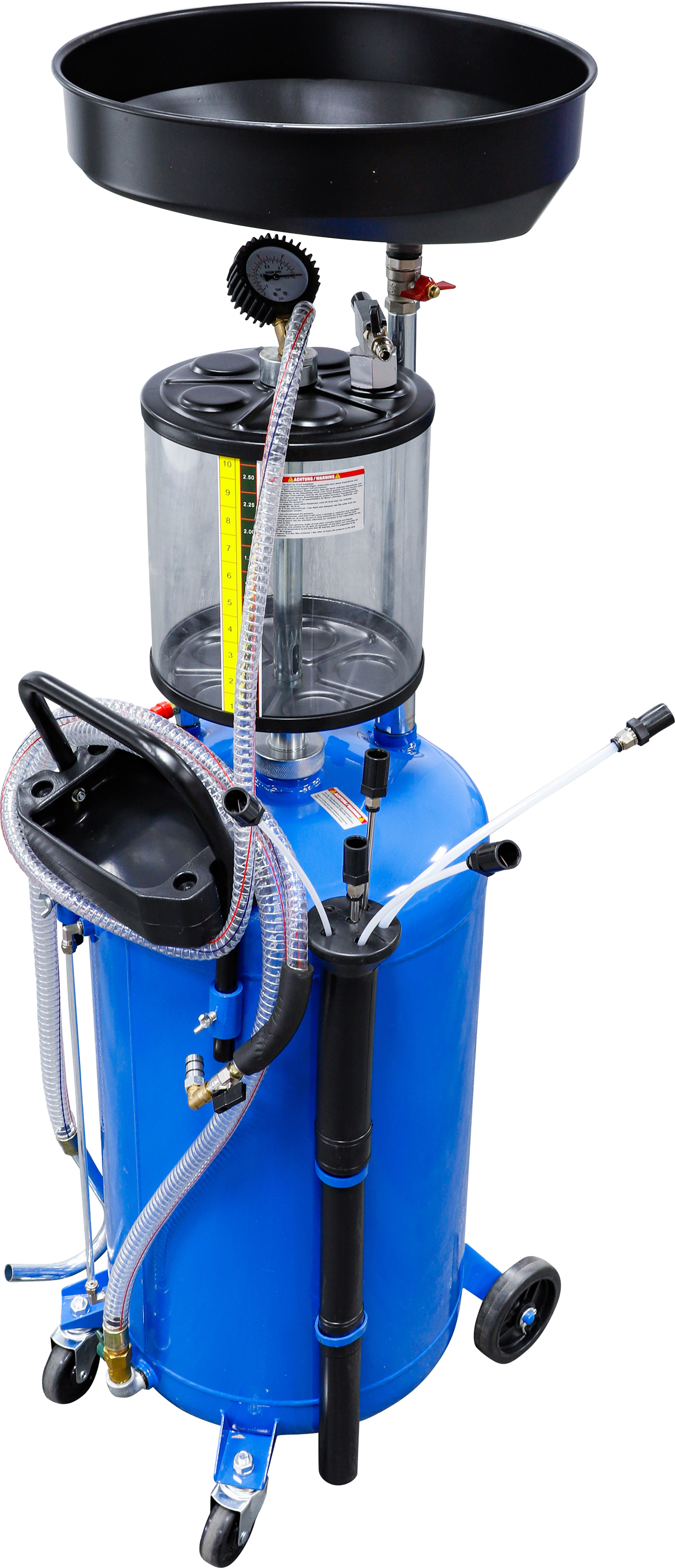 BGS 7003 Druckluft-Öl-Absauggerät mit Altöl-Aufnahmebehälter | 80 l