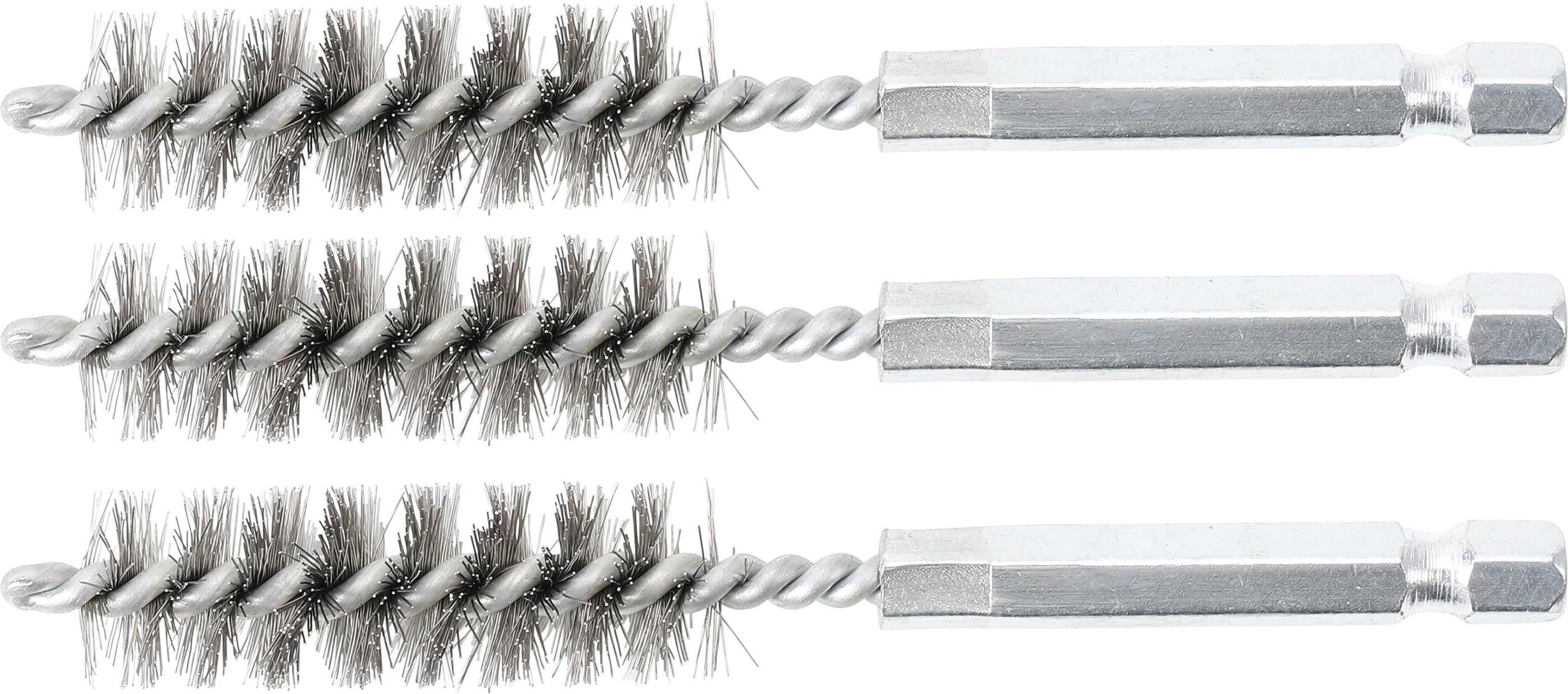 BGS 3078-13-S Stahlbürste | 13 mm | Antrieb Außensechskant 6,3 mm (1/4") | 3-tlg. BGS 3078-13-S Stahlbürste | 13 mm | Antrieb Außensechskant 6,3 mm (1/4") | 3-tlg.