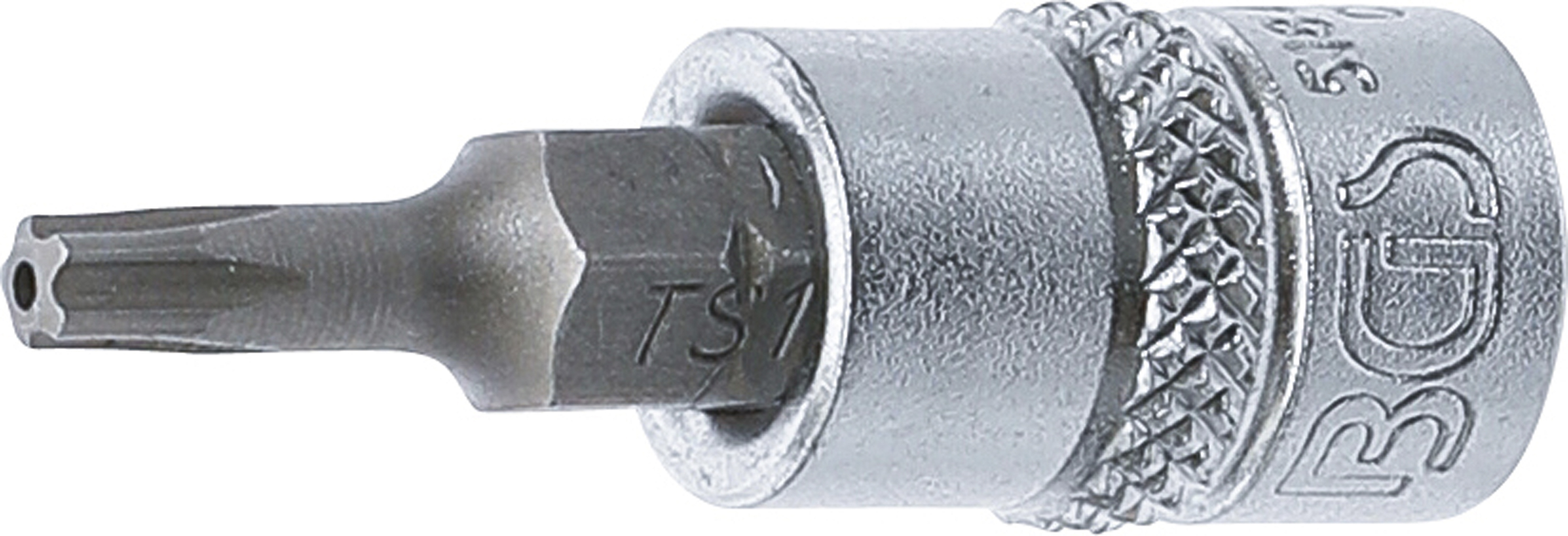 BGS 5184-TS15 Bit-Einsatz | Antrieb Innenvierkant 6,3 mm (1/4") | TS-Profil (für Torx Plus) mit Bohrung TS15