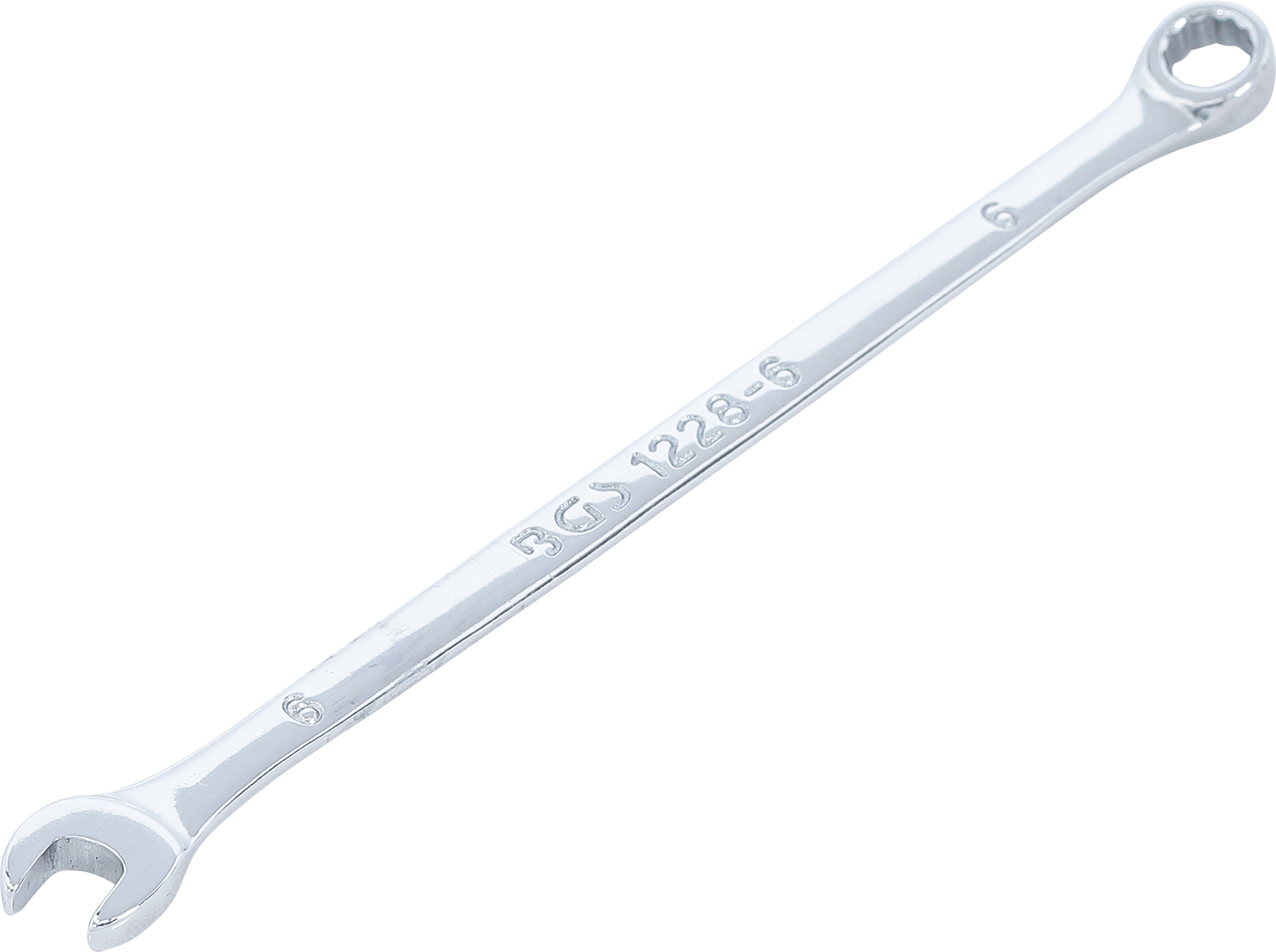 BGS 1228-6 Maul-Ringschlüssel | extra lang | SW 6 mm BGS 1228-6 Maul-Ringschlüssel | extra lang | SW 6 mm