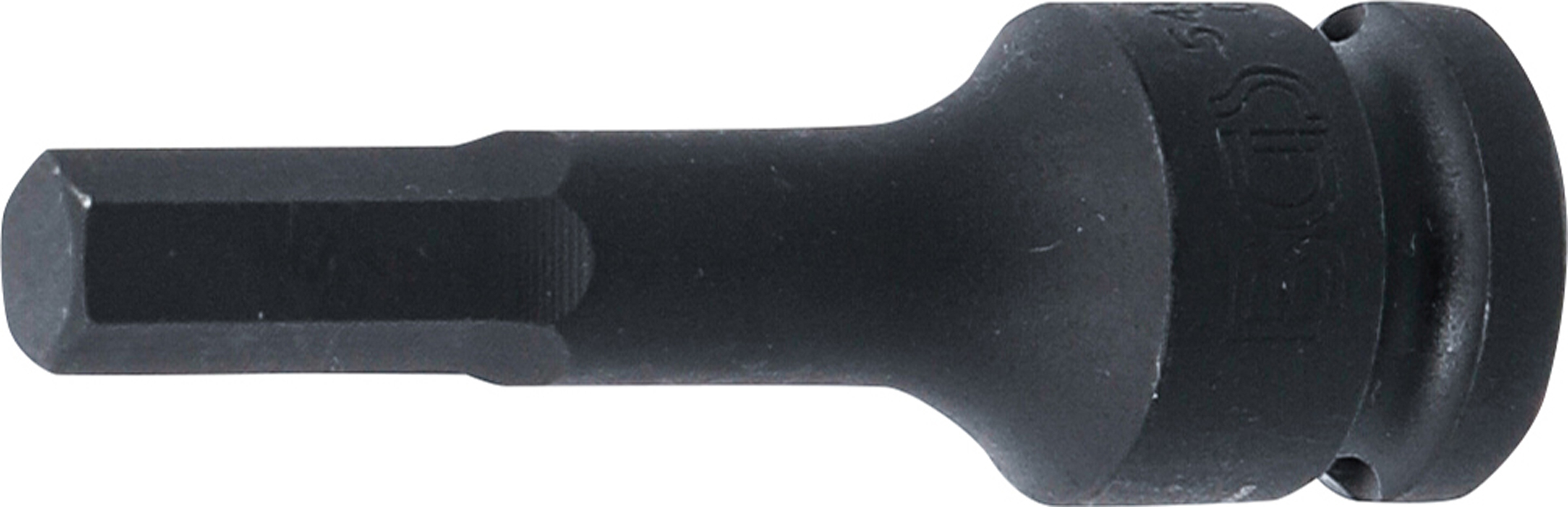 BGS 5481-M10 Kraft-Bit-Einsatz | Länge 75 mm | Antrieb Innenvierkant 12,5 mm (1/2") | Innensechskant 10 mm