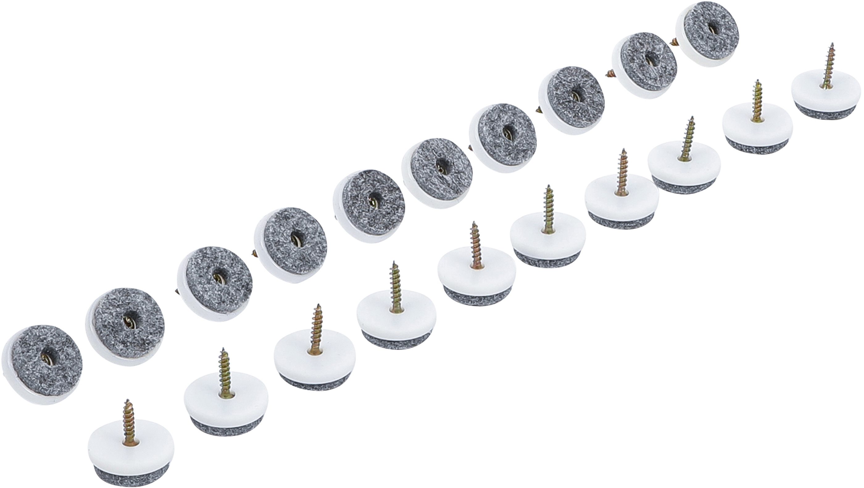 BGS 80862 Filzgleiter-Satz | mit Schrauben | Ø 24 mm | 20-tlg.