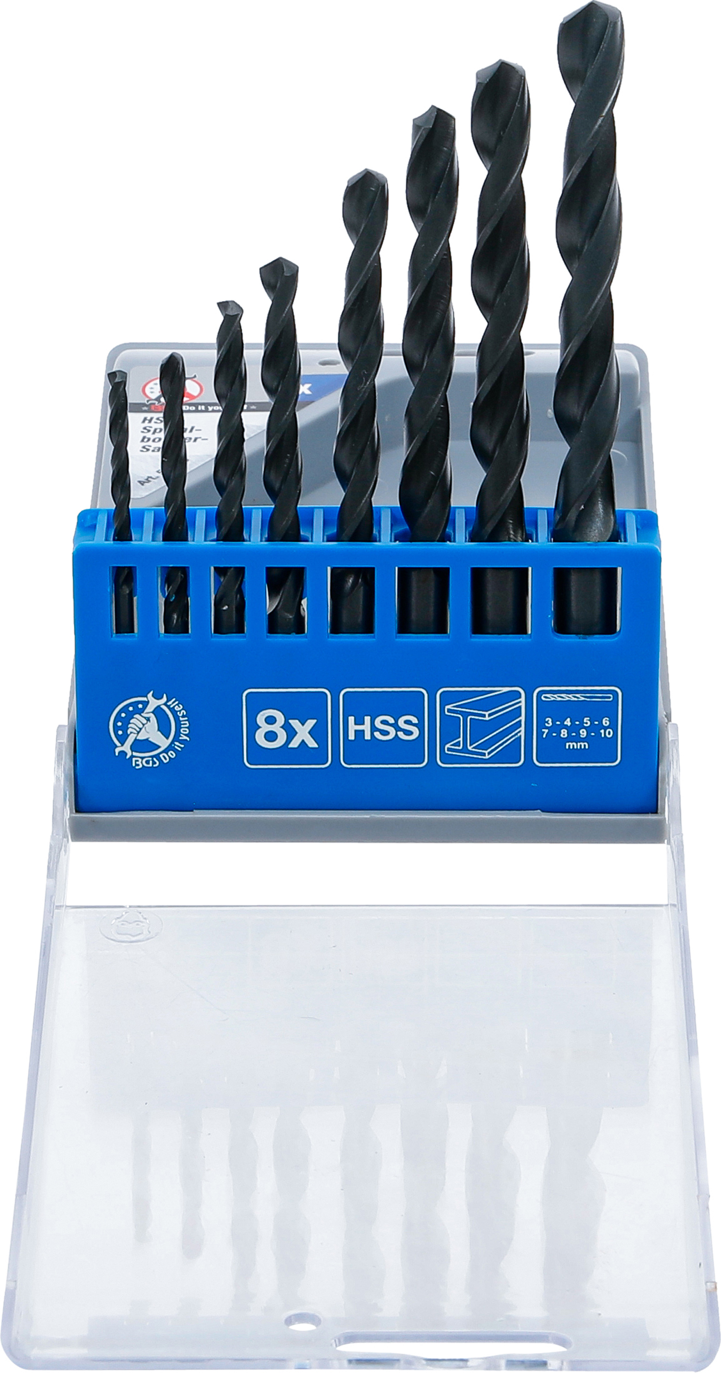BGS 50808 HSS-Spiralbohrer-Satz | 3 - 10 mm | 8-tlg.