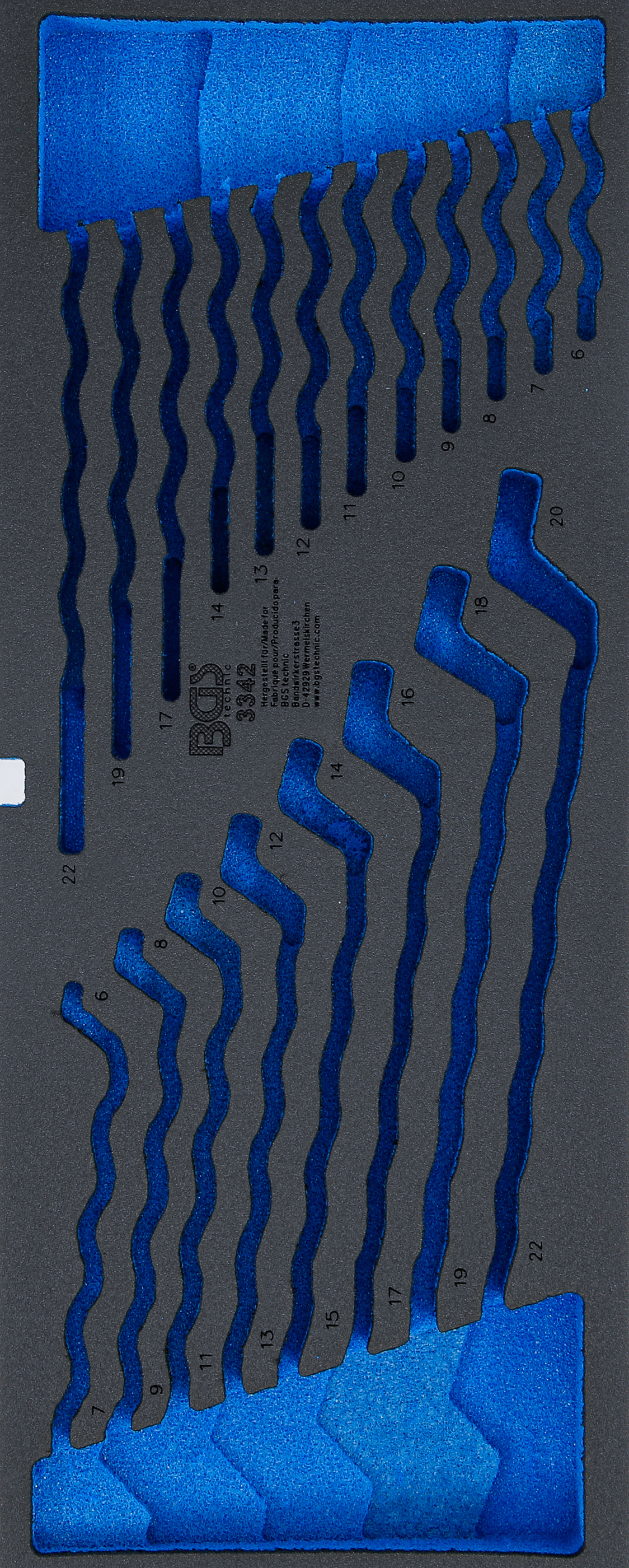 BGS 3342-1 Schaumeinlage für Art. 3312 | leer | für Art. 3342