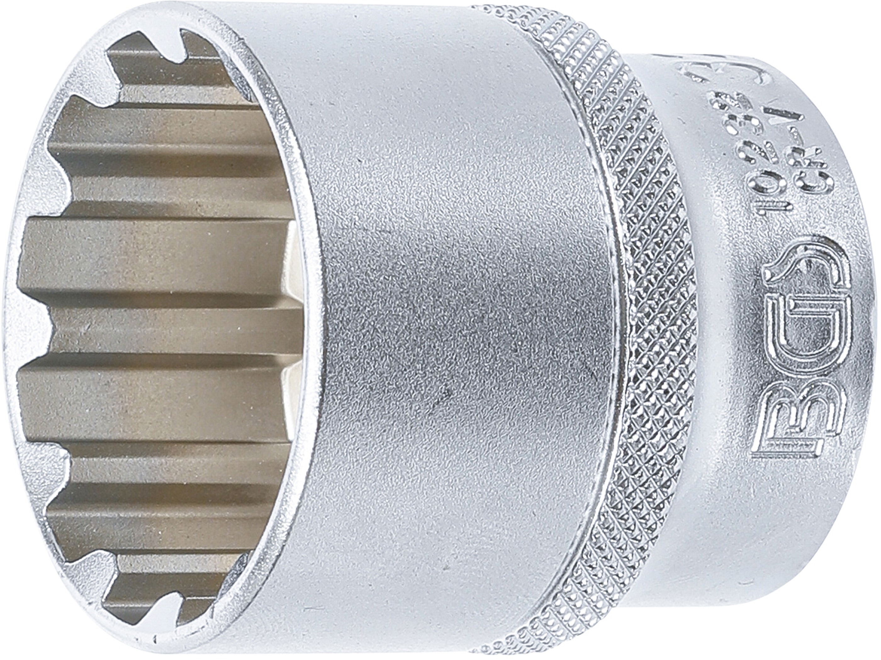 BGS 10232 Steckschlüssel-Einsatz Gear Lock | Antrieb Innenvierkant 12,5 mm (1/2") | SW 32 mm