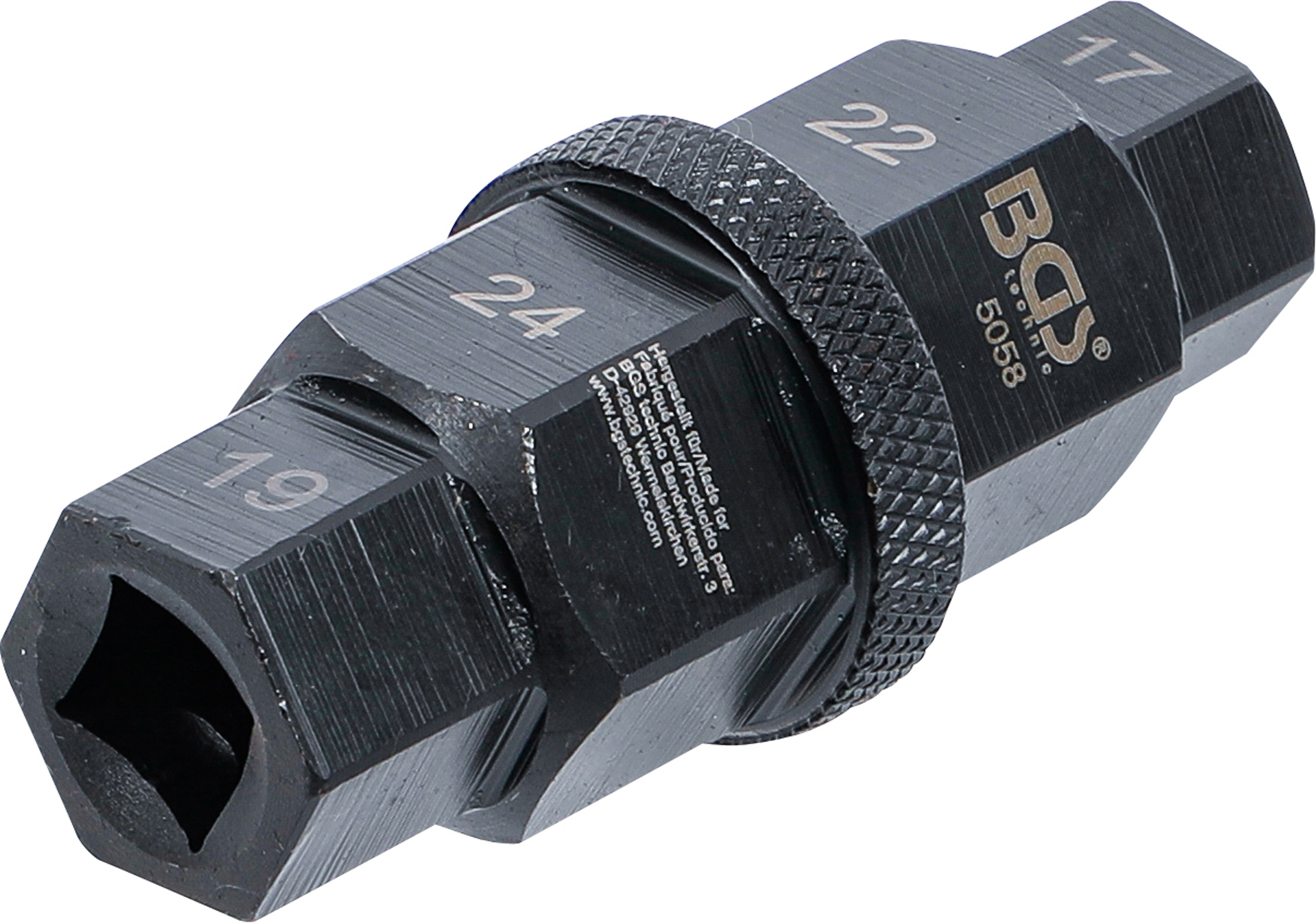 BGS 5058 Motorrad-Spezial-Einsatz | Antrieb 10 mm (3/8") | 17 - 19 - 22 - 24 mm