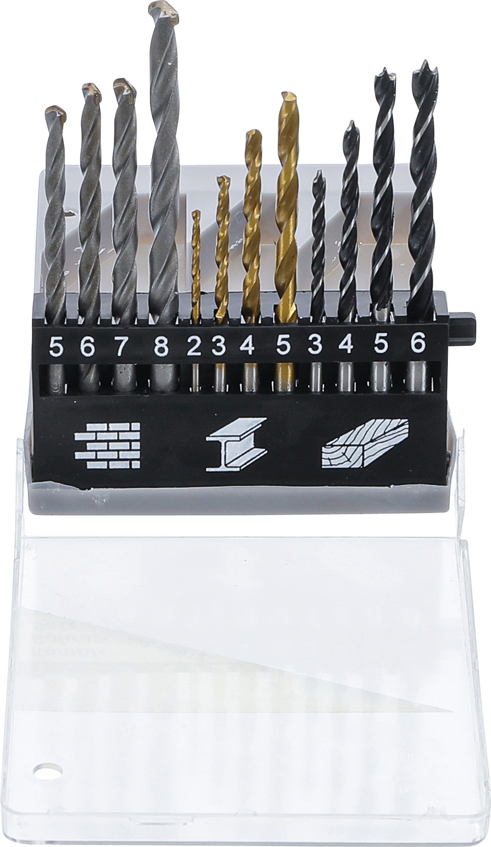 BGS 50812 Kombi-Bohrer-Satz | 2 - 8 mm | 12-tlg.
