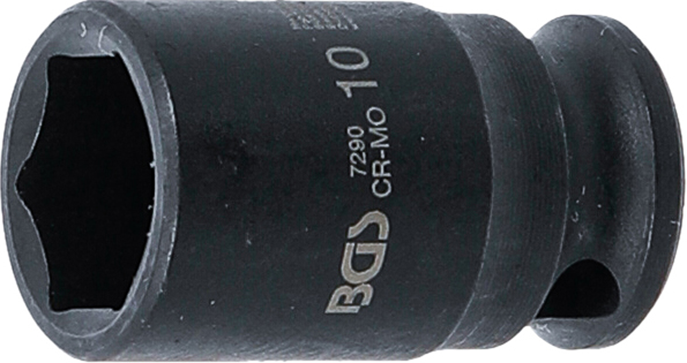 BGS 7290 Kraft-Steckschlüssel-Einsatz Sechskant | Antrieb Innenvierkant 6,3 mm (1/4") | SW 10 mm