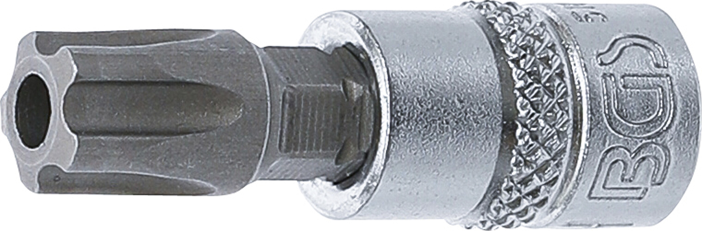 BGS 5184-TS50 Bit-Einsatz | Antrieb Innenvierkant 6,3 mm (1/4") | TS-Profil (für Torx Plus) mit Bohrung TS50