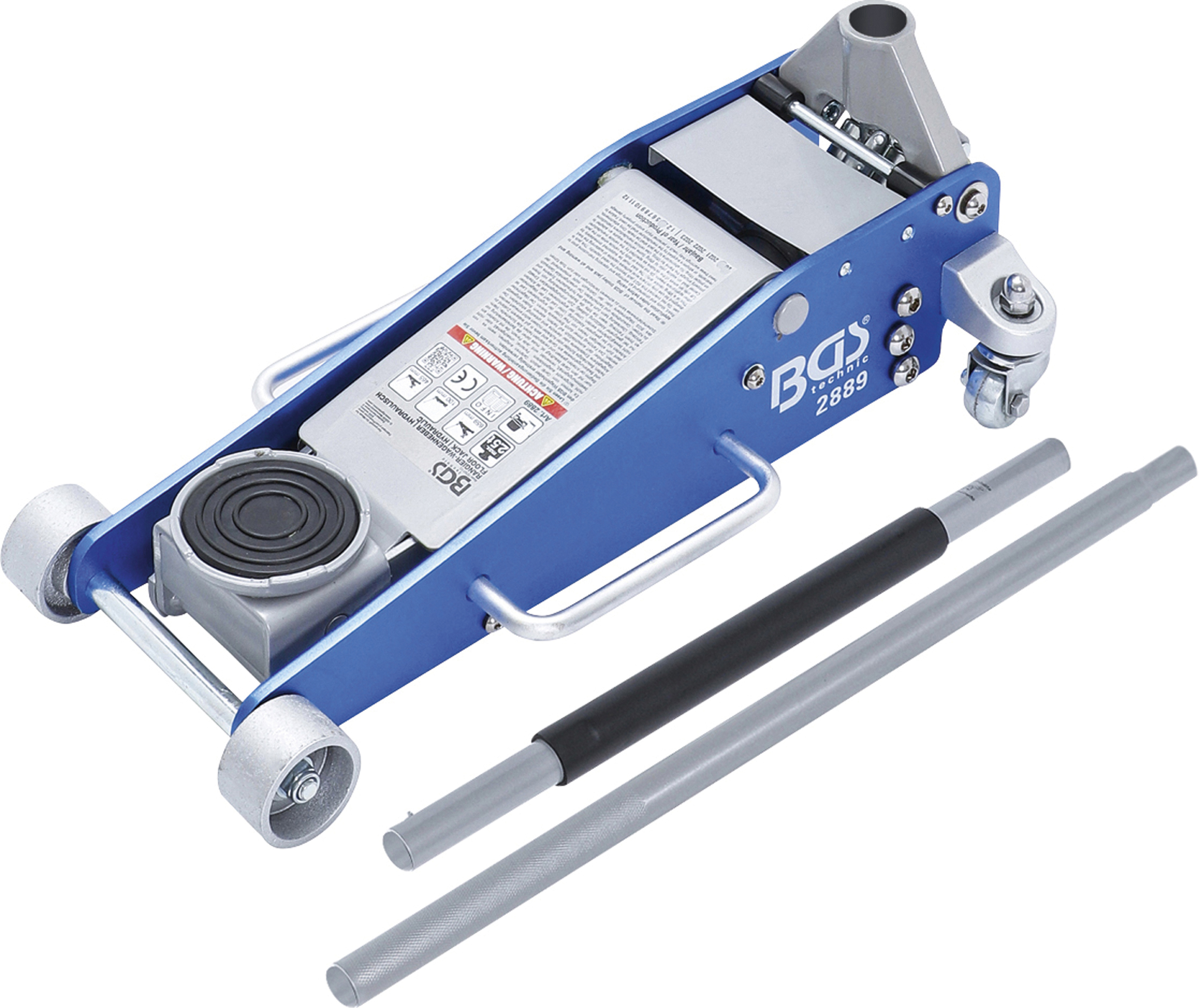 BGS 2889 Rangier-Wagenheber | hydraulisch | Aluminium-Stahl-Konstruktion | 2,5 t