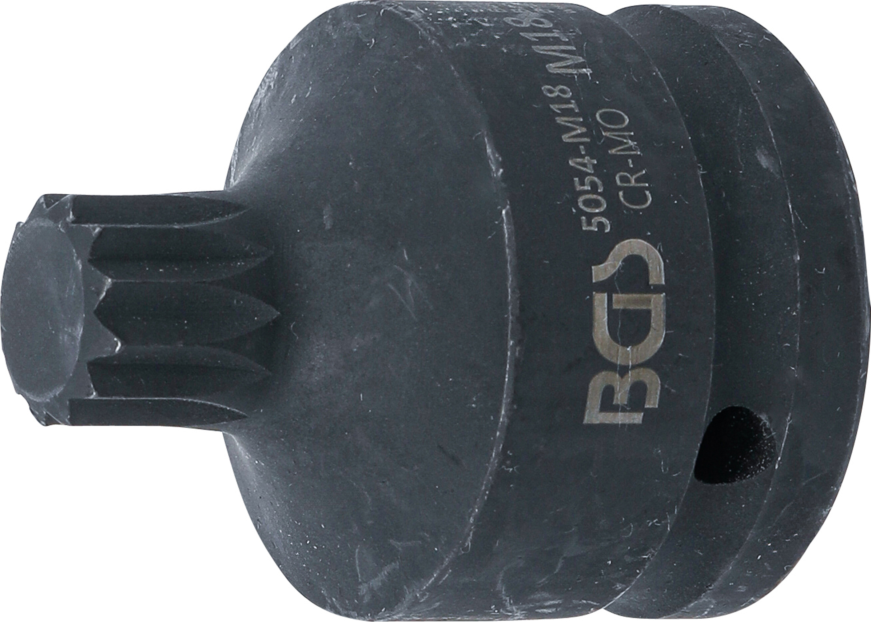 BGS 5054-M18 Kraft-Bit-Einsatz | Länge 55 mm | Antrieb Innenvierkant 20 mm (3/4") | Innenvielzahn (für XZN) M18