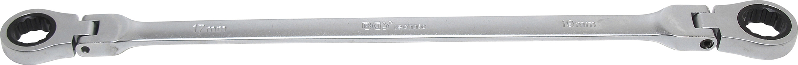 BGS 1541-17X19 Doppel-Ratschen-Gelenkschlüssel | SW 17 x 19 mm
